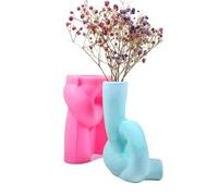 Handmade Your Own Vases with Silicone Mold Simple Flowerpot Moulds Silicone Texture for Making Planter and Cement Nordic Vase Mold