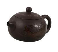 Handmade Zisha Teapot 260ml Pottery Dragon Pattern Kung Fu Tea Pot