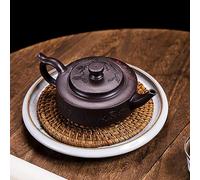 Handmade Zisha Teapot, Chinese Yixing Purple Clay Tea Pot 9.8 Oz,Chinese Kungfu Brew Infuser Loose Leaf Tea