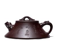 Handmade Zisha Teapot, Segmental Clay Chinese Yixing Purple Clay Tea Pot 150cc, Chinese Kungfu Brew Infuser Loose Leaf Tea