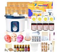 Handnatur Candle Making Kit for Adults with Digital Wax Melter, DIY Wax Melts Kits Professional Full Kit with Mold for Art & Craft