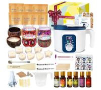 Handnatur Digital Candle Making Kit for Adults with Wax Melting Pot