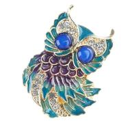 Handpainted Drip Oil Owl Lapel Pin Artistic Animal Design Lightweight Metal Base Perfect for Gift Giving Occasions Drip Oil Owl Brooch