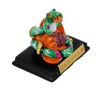 Handpainted Resin Snake Figurine for Desk Decoration and Collecting