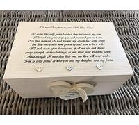 Handpainted Shabby Chic Style Personalised Gift For Daughter on Wedding Day ~ from Mother Of The Bride ~ Jewellery Box Gift