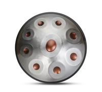 handpan, 18 Inches 9 Notes,G Minor,steel tongue drum,beginner,Stainless Steel Drum,for Professional Performance(Desktop clip)