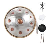 Handpan 22 Inches 10 Notes In D Minor Kurd 440Hz Hand Pan Drum With Drum Stand Professional Performance Musical Instrument for recitals, concerts