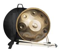Handpan 9 Tones 440 Hz, 22 Inch Beginner Handpan Instrument, Handmade D Minor Harmonic Percussion, Ideal For Sound Healing, Personal Meditation, Yoga, With Handpan Stand, Handpan Case