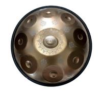 Handpan Drum - 12 Notes 22 Inches Mandala Tank Steel Percussion Instrument for Sound Healing and Meditation