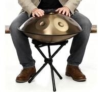 Handpan Drum 22 In 9/10/12 Notes, 440Hz D Minor Musical Instruments With Handpan Stand, Handpan Bag, Two Beaters, And Dust Cloth(Gold,9)