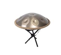 Handpan Drum 22-Inch 12-Note D Kurd 440Hz - Includes Soft Bag, Mallets, Stand, Note Stickers, Cleaning Cloth - Artist Performance Video