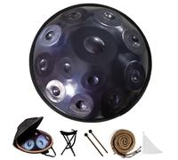 Handpan Drum 22 inch D Minor Kurd Handpan 9 Notes 432Hz/440Hz Handpan Drum Instrument for Beginners Gift Professional Percussion Instrument with Hand Pan Bag(Blue,432Hz)