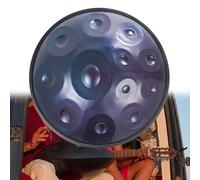 Handpan Drum 22 Inch Steel Percussion Instrument for Meditation & Yoga, 9/10/12 Notes Tongue Drum Set with Tripod, 432Hz/440Hz Tuning
