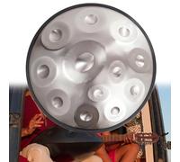 Handpan Drum 22 Inch Steel Percussion Instrument for Meditation & Yoga, 9/10/12 Notes Tongue Drum Set with Tripod, 432Hz/440Hz Tuning