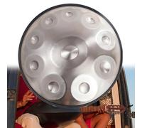 Handpan Drum 22 Inch Steel Percussion Instrument for Meditation & Yoga, 9/10/12 Notes Tongue Drum Set with Tripod, 432Hz/440Hz Tuning