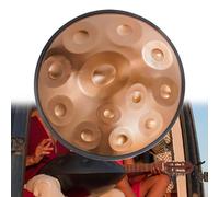 Handpan Drum 22 Inch Steel Percussion Instrument for Meditation & Yoga, 9/10/12 Notes Tongue Drum Set with Tripod, 432Hz/440Hz Tuning