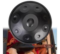 Handpan Drum 22 Inch Steel Percussion Instrument for Meditation & Yoga, 9/10/12 Notes Tongue Drum Set with Tripod, 432Hz/440Hz Tuning