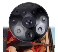 Handpan Drum 22 Inch Steel Percussion Instrument for Meditation & Yoga, 9/10/12 Notes Tongue Drum Set with Tripod, 432Hz/440Hz Tuning