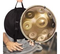 Handpan Drum 22 Inch Steel Percussion Instrument Set, Includes Mallet, Tripod & Carry Bag, Tuned 432Hz/440Hz for Music Therapy and Relaxation