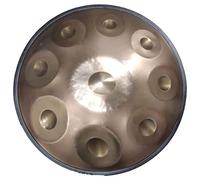 Handpan Drum 22 Inch Steel Tongue Drum 9/10 Notes 440HZ in D Minor Harmonic Percussion for Sound Healing Personal Meditation Yoga with Stand