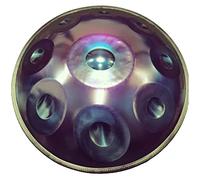 Handpan Drum 22 Inch Steel Tongue Drum 9/10 Notes 440HZ in D Minor Harmonic Percussion for Sound Healing Personal Meditation Yoga with Stand