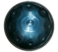Handpan Drum 22 Inch Steel Tongue Drum 9/10 Notes 440HZ in D Minor Harmonic Percussion for Sound Healing Personal Meditation Yoga with Stand