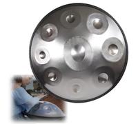 Handpan Drum, 22-Inch Steel Tongue Drum, 9 Notes in D Minor, Musical Harmonic Percussion Instrument for Sound Healing and Yoga