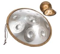 Handpan Drum 22 Inches D Minor Kurd, Handpan Drums For Adults, Hand Pan Steel Drum Percussion Instrument With Handpan Bag, Handpan Stand And Dust-Free Cloth(Sun,12 Notes(440Hz))