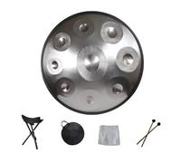 Handpan Drum, 22 Inches Steel Handpan with Bag, Handpan Mallet, Stand, Harmonic Percussion, Professional Instrument Hand Pan, for Sound Healing, Pressure Release, Personal Meditation