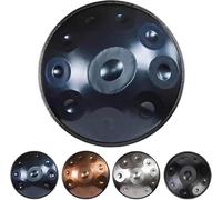 Handpan Drum 22in D Minor 9/10/12-Notes Steel Instrument with Soft Bag and Stand, Ideal for Adults and Beginners, Perfect for Music Therapy and Meditation