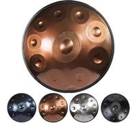 Handpan Drum 22in D Minor 9/10/12-Notes Steel Instrument with Soft Bag and Stand, Ideal for Adults and Beginners, Perfect for Music Therapy and Meditation