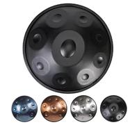 Handpan Drum 22in D Minor - 9/10/12 Notes Steel Musical Instrument with Carry Bag and Stand for Adults, 440Hz Tuning Perfect for Beginners and Musicians