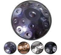 Handpan Drum 22in D Minor - 9/10/12 Notes Steel Musical Instrument with Carry Bag and Stand for Adults, 440Hz Tuning Perfect for Beginners and Musicians