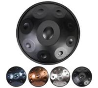 Handpan Drum 22in D Minor - 9/10/12 Notes Steel Musical Instrument with Carry Bag and Stand for Adults, 440Hz Tuning Perfect for Beginners and Musicians