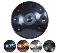 Handpan Drum 22in D Minor Steel Music Instrument with Soft Bag and Stand, 9/10/12 Notes for Relaxation and Meditation