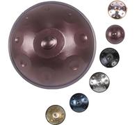 Handpan Drum 22inch 9/10/12 Notes D Minor 440hz Kurd Handpan, Adult's Steel Hand Pan Instrument, Sounds Clean Clear Ethereal With Carry Bag, Drum Tripod(Purple,12)