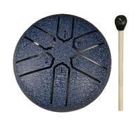Handpan Drum 3 Inches 6 Notes Rain Drum for Outside Rain Drum Instrument Mini Handpan Drum Outdoor Rain Drum for Yoga Meditation(Blue)