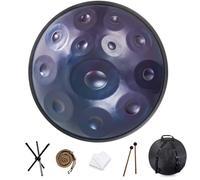 Handpan Drum 432 hz In D Minor 9 10 12 Notes 22 Inch Steel Hand Drum Percussion Instrument Yoga Meditation Beginner Handdrum Handmade Music Instrument Gold12 Notes 432 Hz
