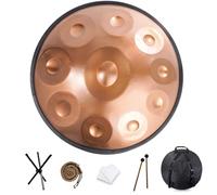 Handpan Drum 432 hz In D Minor 9 10 12 Notes 22 Inch Steel Hand Drum Percussion Instrument Yoga Meditation Beginner Handdrum Handmade Music Instrument Blue10 Notes 432 Hz