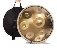 Handpan Drum 432Hz/440Hz 22-Inch Percussion Instrument, 9/10/12 Notes with Drum Tripod for Meditation, Yoga, Sound Healing