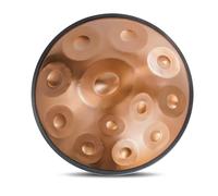 Handpan Drum, 432Hz/440Hz Hand Pan Drum Percussion Instrument For Sound Healing And Personal Meditation, 22 Inches 9/10/ 12 Notes Steel Tongue Drum With All Accessories (Size : 432Hz, Color : GOLD_