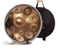 Handpan Drum 432Hz, 9/10/12 Notes 22 Inches Percussion Instrument With Drum Tripod, Steel Handpan Instrument For Meditation Yoga Sound Healing(10Notes)