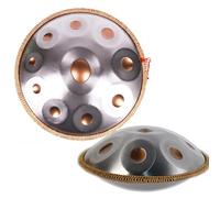 Handpan Drum 432Hz Prremium Handpan Drum Set Meditation Gift D Minor Steel Drums with Hand Drum Stand Mallets Carry Bag 440Hz Handpan Instrument (Color : 10 notes, Size : 432Hz)