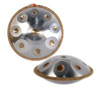 Handpan Drum 432Hz Prremium Handpan Drum Set Meditation Gift D Minor Steel Drums with Hand Drum Stand Mallets Carry Bag 440Hz Handpan Instrument (Color : 9 notes, Size : 440Hz)