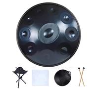 Handpan Drum 440 HZ 432 HZ Handpan 22 Inch 9 10 12 14 Notes Steel Tongue Drum Music Drum Ethereal Drum Percussion Instrument(22 Inch 10 Notes)