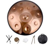 Handpan Drum 440 Hz In D Minor 9 10 12 Notes 22 Inch Steel Hand Drum Percussion Instrument Yoga Meditation Beginner Handdrum Handmade Music Instrument Blue9 Notes 440 Hz