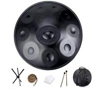 Handpan Drum 440 Hz In D Minor 9 10 12 Notes 22 Inch Steel Hand Drum Percussion Instrument Yoga Meditation Beginner Handdrum Handmade Music Instrument Silver9 Notes 440 Hz