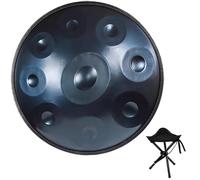 Handpan Drum 440Hz 22 Inches 9/10/12 Notes Hand Drum, D Minor Kurd Steel Handpan Drums Musical Instrument For Adults Hand Pan Ensemble Instrument(Blue,12)