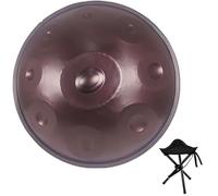 Handpan Drum 440Hz 22 Inches 9/10/12 Notes Hand Drum, D Minor Kurd Steel Handpan Drums Musical Instrument For Adults Hand Pan Ensemble Instrument(Purple,12)