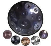 Handpan Drum 440hz/432hz Hand Pan Drum Instrument in D Minor, 22 Inches Handpan Drums for Adults, 9/10/12 Notes Steel Hand Drums with Bag Mallets Bracket(Blue,440HZ/12Note)